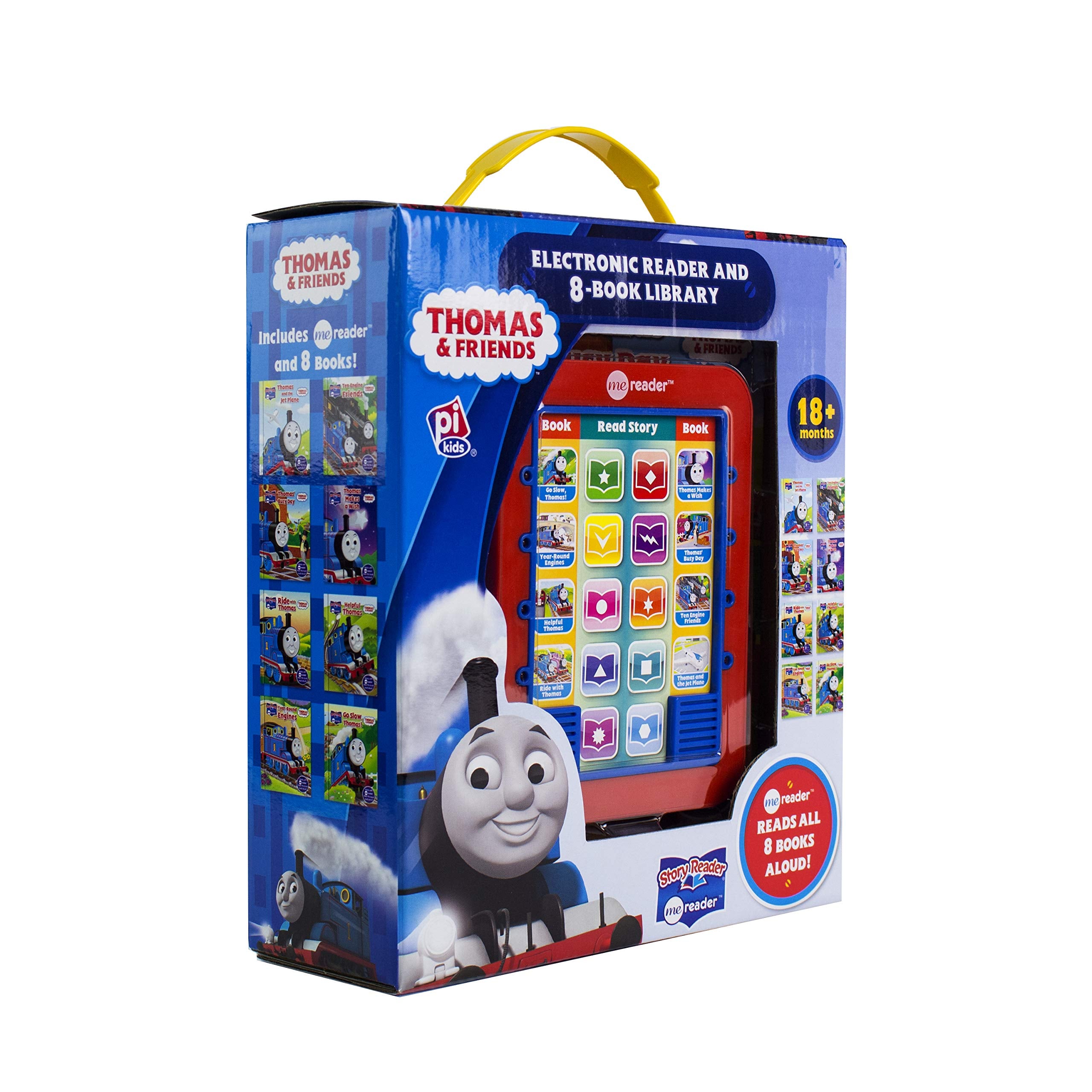 Thomas & Friends Electronic Me Reader Jr and 8 Look and Find Sound Book Library