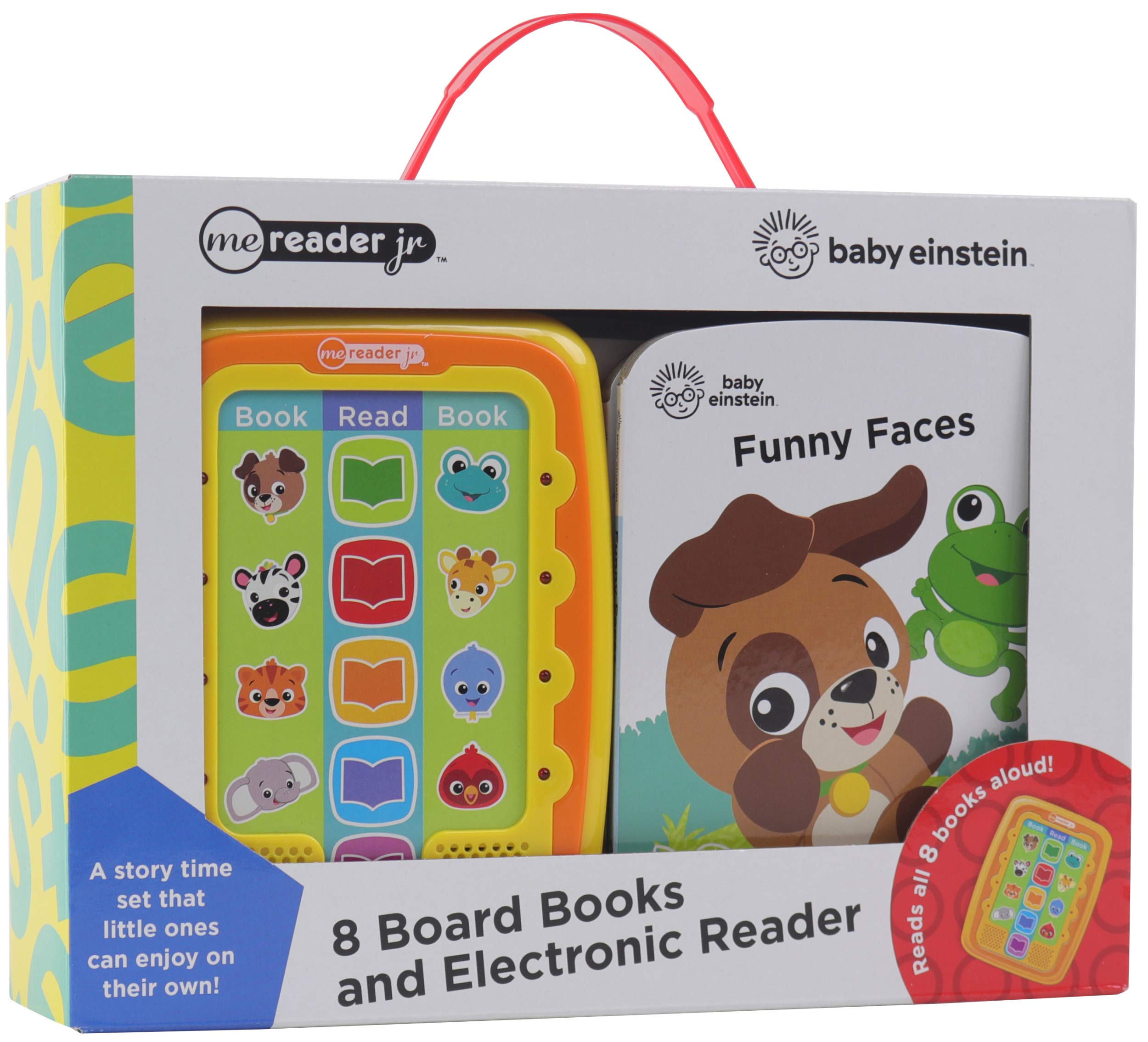 Baby Einstein Electronic Me Reader Jr and 8 Look and Find Sound Book Library