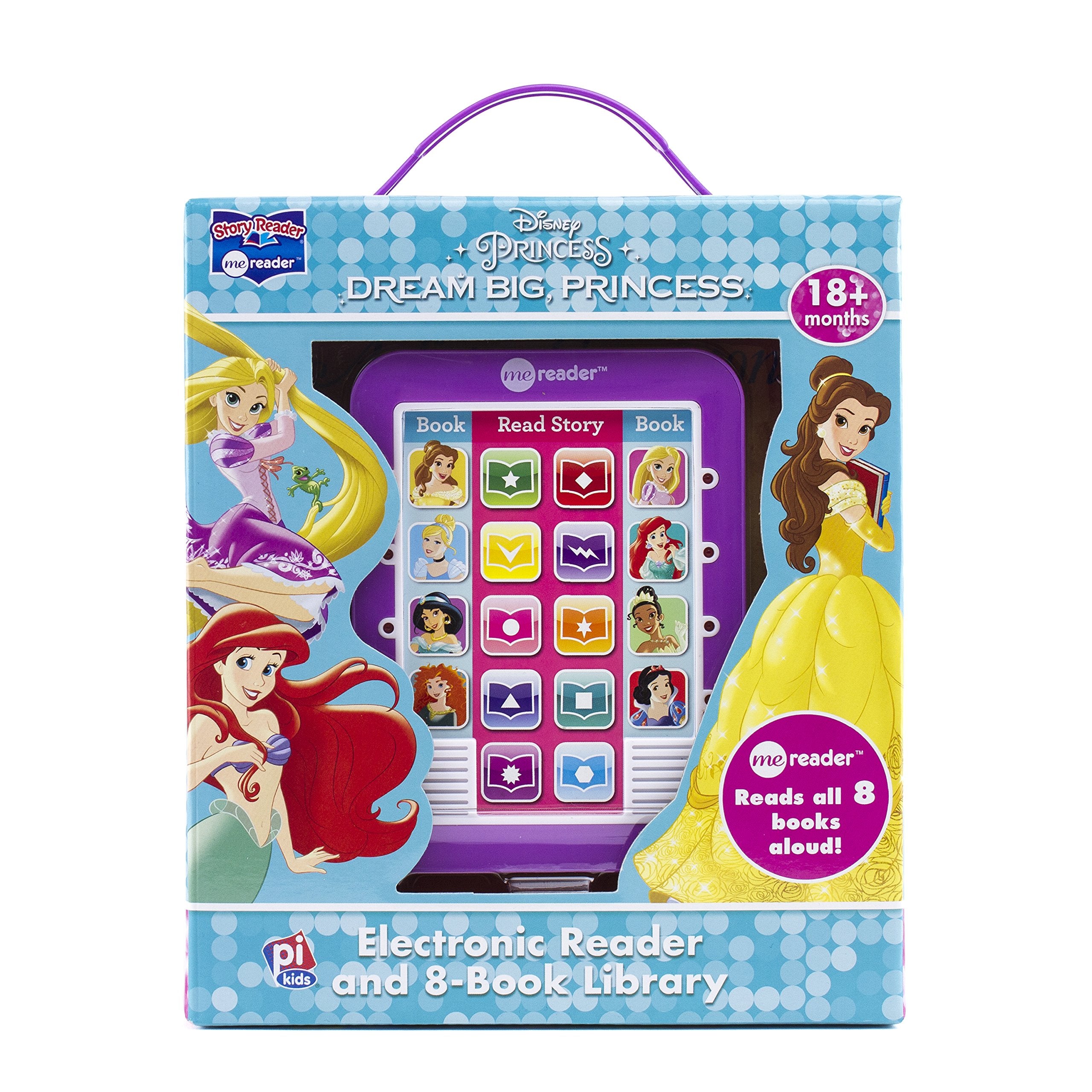 Disney Princess Dream Big Electronic Me Reader Jr and 8 Look and Find Sound Book Library