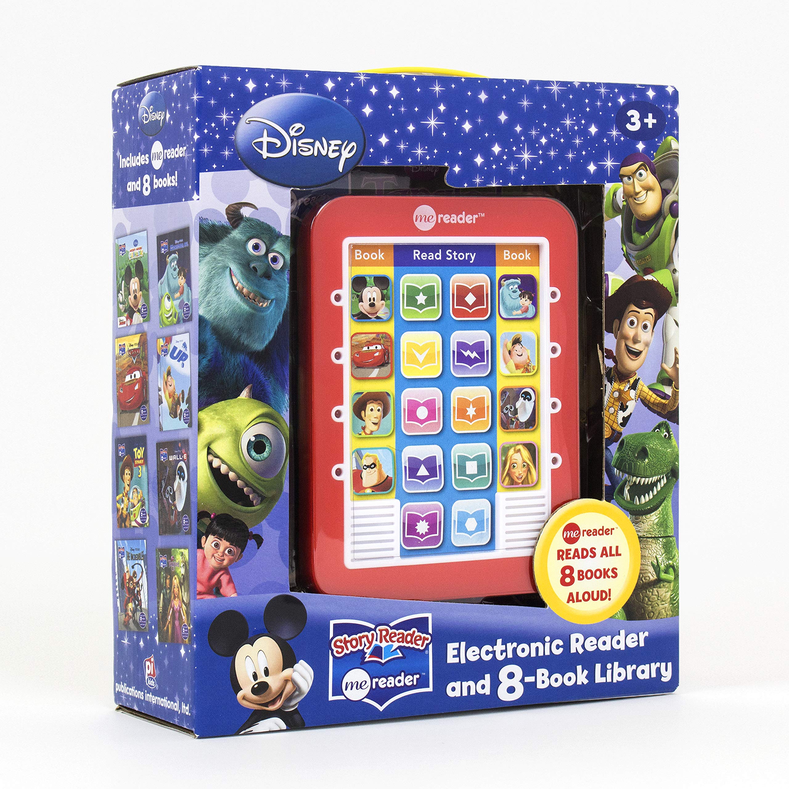 Disney – Mickey Mouse, Toy Story and More! Electronic Me Reader Jr and 8 Look and Find Sound Book Library