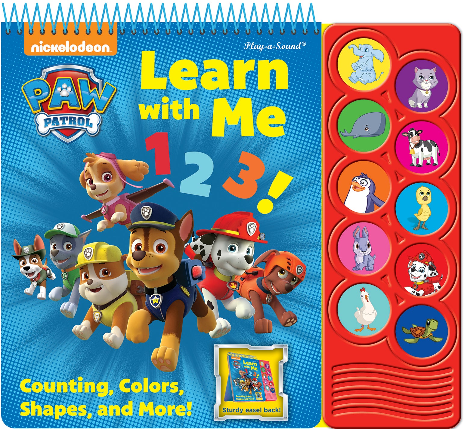 Paw Patrol Learning Easel Sound Book Learn with Me 123